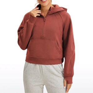 CRZ Yoga scuba half zip sweatshirt